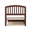 Lucia Twin XL Wood Platform Bed with Panel Footboard & Twin XL Trundle in Walnut