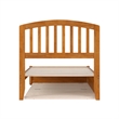 Lucia Twin XL Platform Bed with Panel Footboard & TXL Trundle in Light Toffee