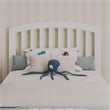 Lucia Twin Wood Platform Bed with Panel Footboard and Twin Trundle in White