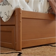 Lucia Twin Wood Platform Bed with Panel Footboard & Twin Trundle in Light Toffee