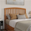 Lucia Queen Wood Platform Bed with Panel Footboard & TXL Trundle in Light Toffee