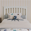 Everett Twin Wood Platform Bed with Panel Footboard and Storage Drawers in White