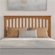 Everett Queen Wood Platform Bed with Panel Footboard & Drawers in Light Toffee