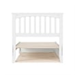 Everett Twin XL Wood Platform Bed with Panel Footboard &  Trundle in White