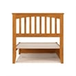 Everett Twin Platform Bed with Panel Footboard & Twin Trundle in Light Toffee