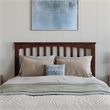 Everett Full Wood Platform Bed with Panel Footboard and Twin Trundle in Walnut