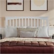 Everett Queen Wood Platform Bed with Panel Footboard & Twin XL Trundle in White
