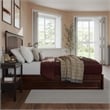 Everett Queen Wood Platform Bed with Panel Footboard & Twin XL Trundle in Walnut