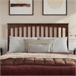 Everett Queen Wood Platform Bed with Panel Footboard & Twin XL Trundle in Walnut