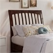 Roslyn Twin XL Platform Bed with Panel Footboard & 2 Storage Drawers in Walnut