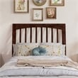 Roslyn Twin XL Platform Bed with Panel Footboard & 2 Storage Drawers in Walnut