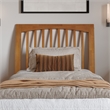 Roslyn Twin XL Platform Bed Panel Footboard & 2 Storage Drawers in Light Toffee