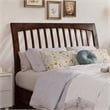 Roslyn Full Platform Bed with Panel Footboard & 2 Storage Drawers in Walnut