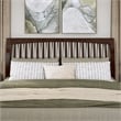 Roslyn King Platform Bed with Panel Footboard & 2 Storage Drawers in Walnut