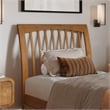 Roslyn Twin XL Platform Bed with Panel Footboard & TXL Trundle in Light Toffee