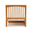 Roslyn Twin Platform Bed with Panel Footboard & Twin Trundle in Light Toffee