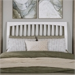 Roslyn Queen Wood Platform Bed with Panel Footboard and Twin XL Trundle in White