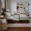 Roslyn Queen Wood Platform Bed with Panel Footboard & Twin XL Trundle in Walnut