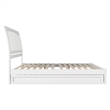 Roslyn King Wood Platform Bed with Panel Footboard and Twin XL Trundle in White