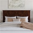 Malta Queen Wood Platform Bed with Panel Footboard and Twin XL Trundle in Walnut