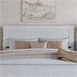 Malta King Wood Platform Bed with Panel Footboard and Twin XL Trundle in White