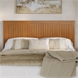 Malta King Wood Platform Bed with Panel Footboard & TXL Trundle in Light Toffee