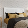 Malta Full Wood Platform Bed with Panel Footboard and Storage Drawers in White
