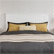 Malta Full Wood Platform Bed with Panel Footboard and Storage Drawers in White
