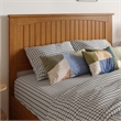 Malta Full Wood Platform Bed with Panel Footboard & Drawers in Light Toffee