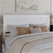 Malta King Wood Platform Bed with Panel Footboard and Storage Drawers in White