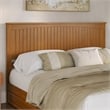 Malta King Wood Platform Bed with Panel Footboard & Drawers in Light Toffee