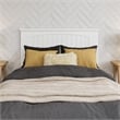 Malta Twin XL Wood Platform Bed with Panel Footboard & Twin XL Trundle in White