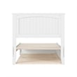 Malta Twin XL Wood Platform Bed with Panel Footboard & Twin XL Trundle in White