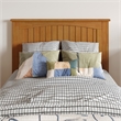 Malta Twin XL Platform Bed with Panel Footboard & TXL Trundle in Light Toffee