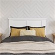 Felicity Twin XL Wood Platform Bed with Panel Footboard & Drawers in White