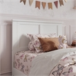Felicity Twin Wood Platform Bed with Panel Footboard & Storage Drawers in White