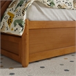 Felicity Twin Wood Platform Bed with Panel Footboard & Drawers in Light Toffee