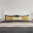 Felicity Full Wood Platform Bed with Panel Footboard & Storage Drawers in White
