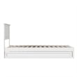 Felicity Twin XL Wood Platform Bed with Panel Footboard & TXL Trundle in White