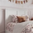 Felicity Twin Wood Platform Bed with Panel Footboard and Twin Trundle in White