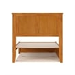 Felicity Twin Platform Bed with Panel Footboard & Twin Trundle in Light Toffee