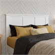 Felicity Full Wood Platform Bed with Panel Footboard and Twin Trundle in White