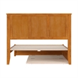 Felicity Full Platform Bed with Panel Footboard & Twin Trundle in Light Toffee