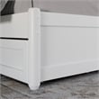 Felicity Queen Wood Platform Bed with Panel Footboard & Twin XL Trundle in White