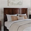 Felicity Queen Wood Platform Bed with Panel Footboard &  Trundle in Walnut