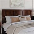 Felicity King Wood Platform Bed with Panel Footboard & Twin XL Trundle in Walnut