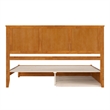 Felicity King Platform Bed with Panel Footboard & TXL Trundle in Light Toffee