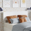 Wesley Twin Wood Platform Bed with Panel Footboard and Storage Drawers in White