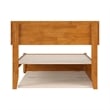 Wesley Twin XL Platform Bed with Panel Footboard & TXL Trundle in Light Toffee