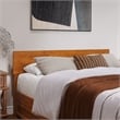 Wesley Queen Platform Bed with Panel Footboard & TXL Trundle in Light Toffee